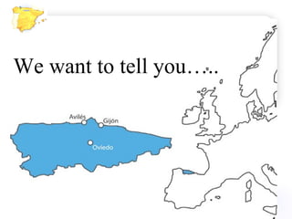 We want to tell you…..