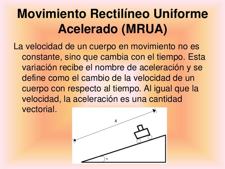 Movimiento Rectilineo Uniformemente Acelerado(Fisica 1)