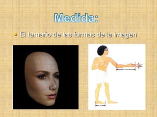  El tamaño de las formas de la imagen
 