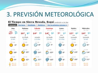 3. PREVISIÓN METEOROLÓGICA
 