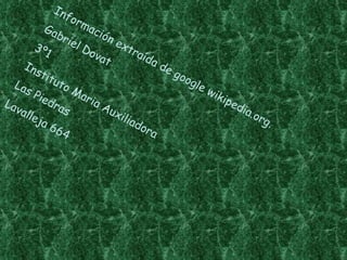 In
                 for
           Ga        ma
               br       ció
                 iel        ne
        3º1          Do        xtr
                        vat        aíd
     Ins                               ad
          tit                             eg
              uto                            oog
  Las                                           le
       Pie        Ma                               wik
Lav         dra       ria                              ipe
    alle        s         Au                               dia
                             xil                               .or
         ja                      iad                              g.
            66                       ora
                4
 