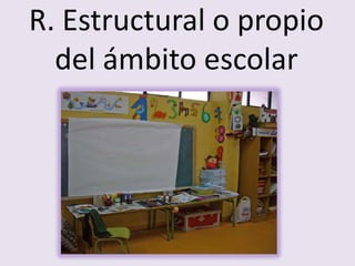 R. Estructural o propio
del ámbito escolar