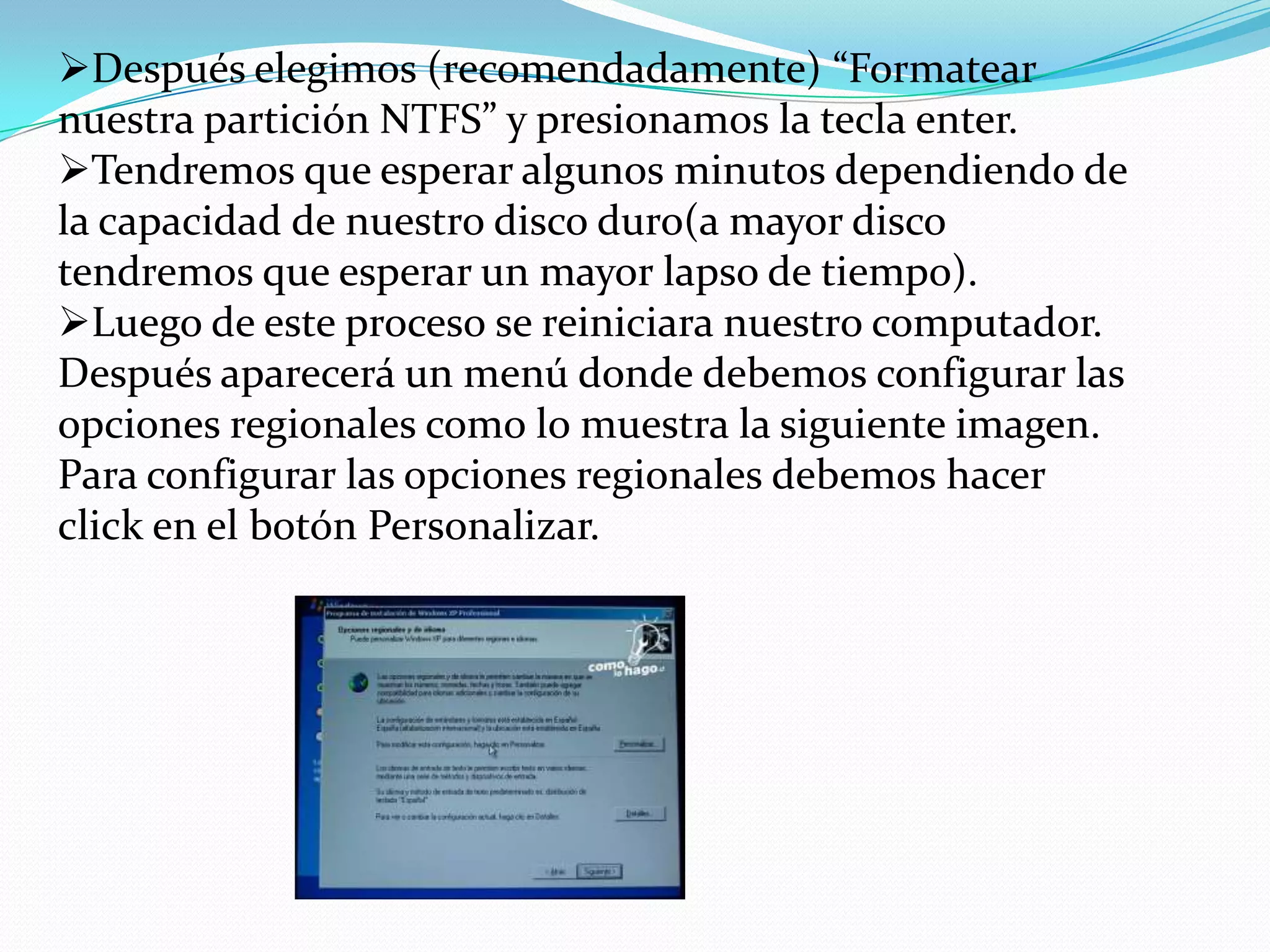 formatear una computadora | PPTX