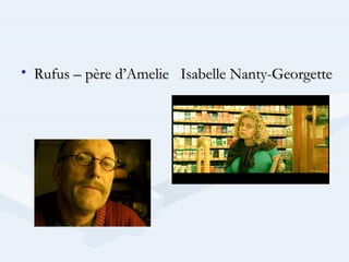 • Rufus – père d’Amelie Isabelle Nanty-Georgette