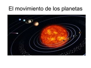 El movimiento de los planetas
 
