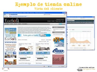 Ejemplo de tienda online
      Vista del cliente
 