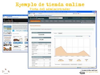 Ejemplo de tienda online
    Vista del administrador
 