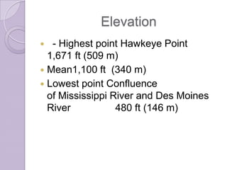 Hawkeye Point Map Iowa | PPTX