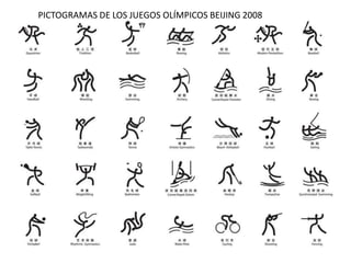PICTOGRAMAS DE LOS JUEGOS OLÍMPICOS BEIJING 2008
 