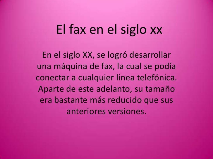 el fax