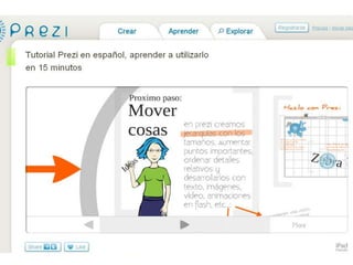 Tutorial manejo ventajas y desventajas de PREZI