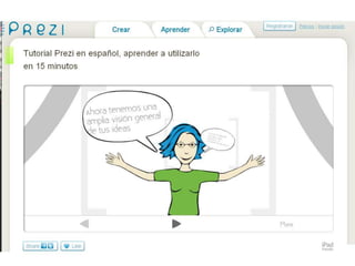 Tutorial manejo ventajas y desventajas de PREZI