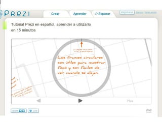 Tutorial manejo ventajas y desventajas de PREZI