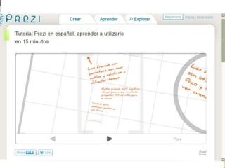 Tutorial manejo ventajas y desventajas de PREZI