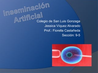 Colegio de San Luis Gonzaga
     Jessica Víquez Alvarado
    Prof.: Fiorella Castañeda
                  Sección: 9-5
 