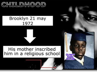 Brooklyn 21 may
       1972




  His mother inscribed
him in a religious school
 
