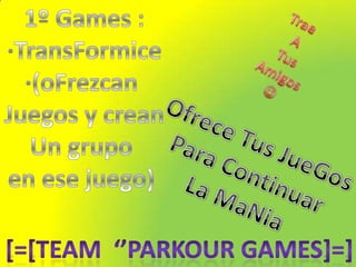 Team "ParKour Games