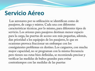 Servicio Aéreo
 