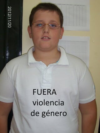 FUERA
violencia
de género
 