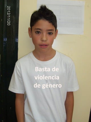Basta de
violencia
de género
 