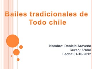 Nombre: Daniela Aravena
          Curso: 6°año
      Fecha:01-10-2012
 
