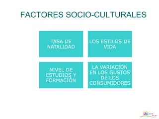 FACTORES SOCIO-CULTURALES
 