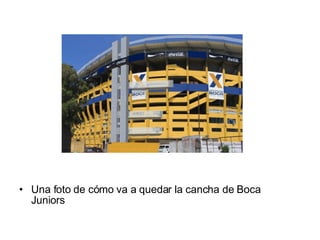 Una foto de cómo va a quedar la cancha de Boca Juniors 