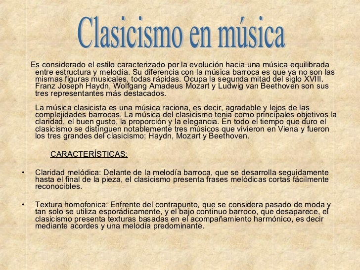 CLASICISMO