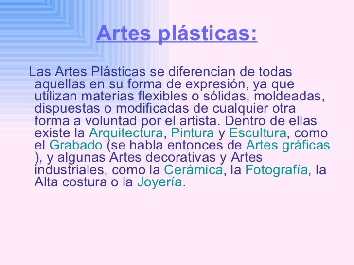 Artes plásticas