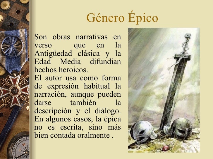 GÉNERO ÉPICO – Título del sitio