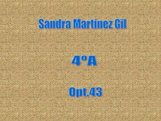 Sandra Martínez Gil 4ºA Opt.43 