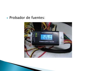    Probador de fuentes:
 