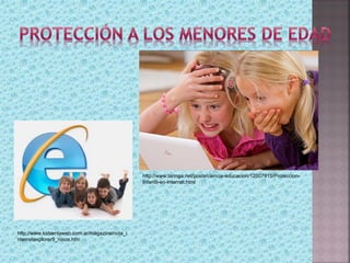 http://www.taringa.net/posts/ciencia-educacion/12507915/Proteccion-
                                                Infantil-en-Internet.html




http://www.kidsenlaweb.com.ar/magazine/nota_i
nternetexplorer9_ninos.htm
 