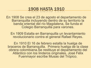 Historia de Barranquilla.