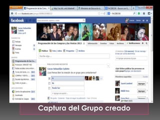 Captura del Grupo creado
 
