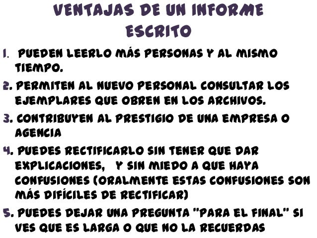 INFORME ESCRITO Y CITA TEXTUAL