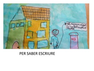 PER SABER ESCRIURE
 