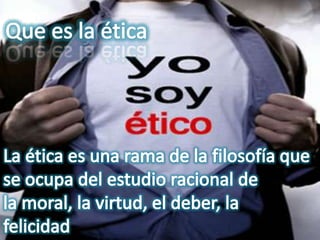 tica y valores