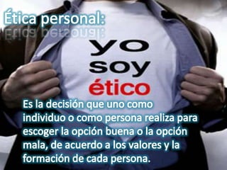 tica y valores