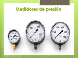 Medidores de presión

 