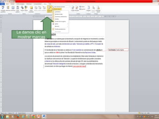 Le damos clic en
mostrar marcas

 