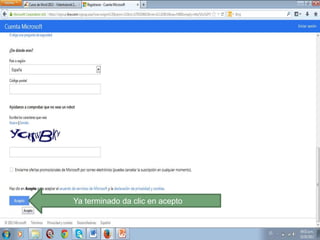 Ya terminado da clic en acepto

 