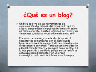 Bitacora Electronica O Blog