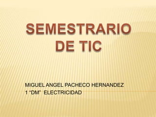 MIGUEL ANGEL PACHECO HERNANDEZ
1 “DM” ELECTRICIDAD

 