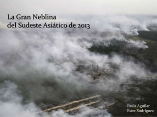 La Gran Neblina
del Sudeste Asiático de 2013

Paula Aguilar
Ester Rodríguez

 