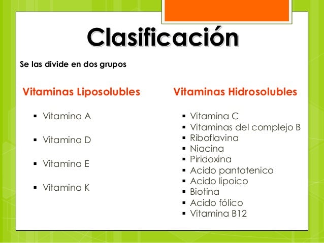 VITAMINAS