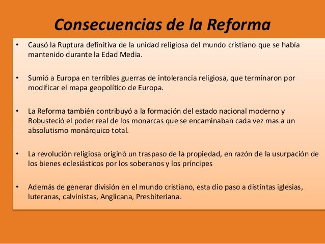 El quiebre de la Unidad Cristiana Europea La reforma
