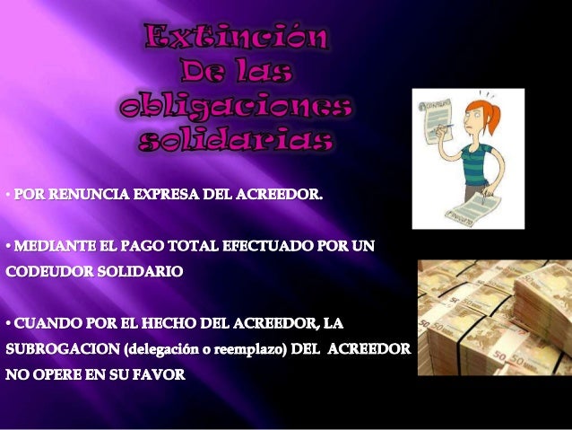 obligaciones y solidarias