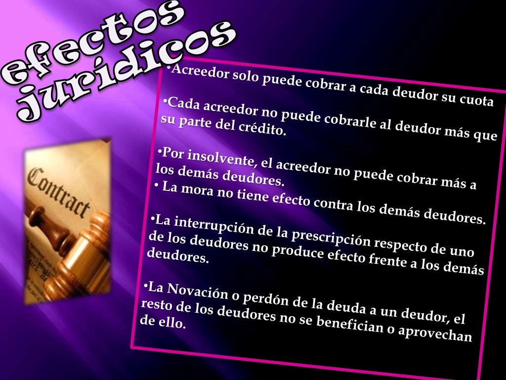obligaciones y solidarias