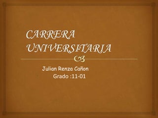 Julian Renza Cañon
.

Grado :11-01

 
